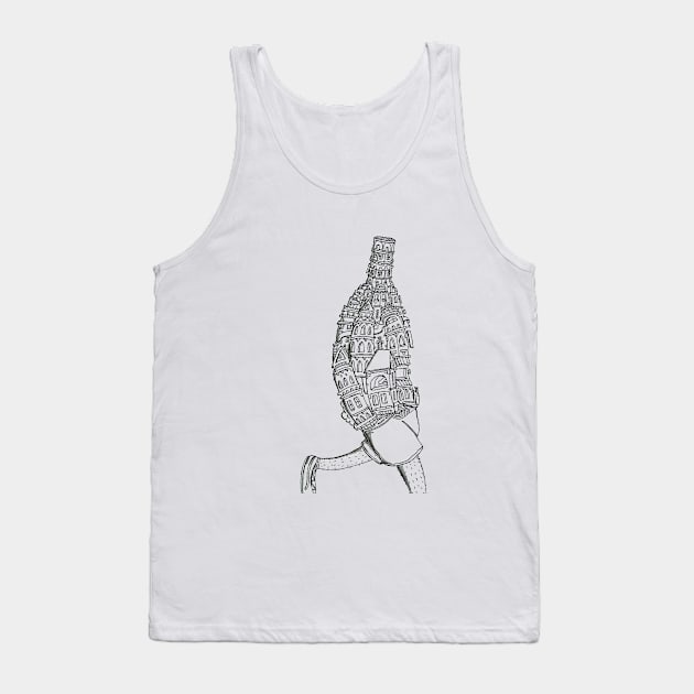 Wine Man Tank Top by Lelegastini